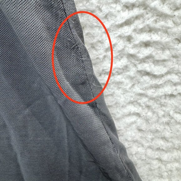 Inner Secrets Cami Camisole Slip Lingerie M Medium Grey Sheer Mesh Padded Bow - Picture 8 of 10